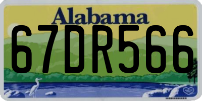 AL license plate 67DR566
