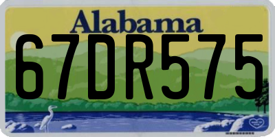AL license plate 67DR575