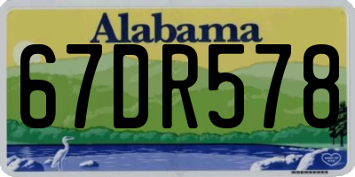 AL license plate 67DR578