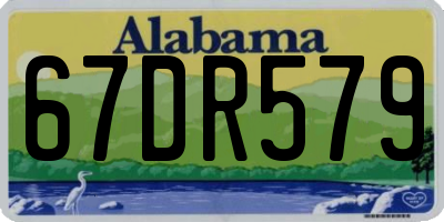 AL license plate 67DR579
