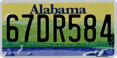 AL license plate 67DR584