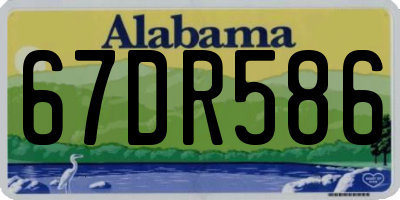 AL license plate 67DR586