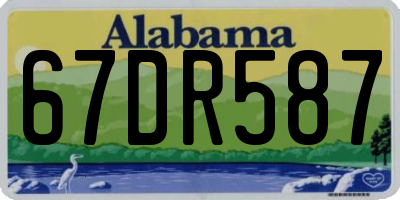 AL license plate 67DR587