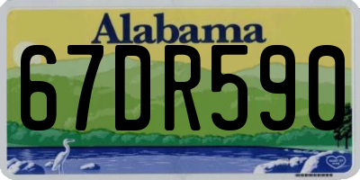 AL license plate 67DR590