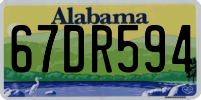 AL license plate 67DR594