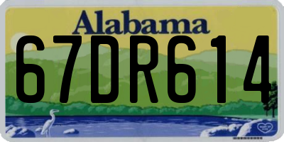 AL license plate 67DR614