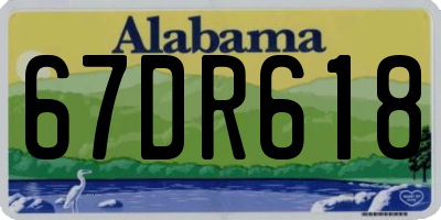 AL license plate 67DR618