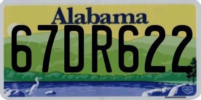 AL license plate 67DR622