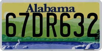 AL license plate 67DR632