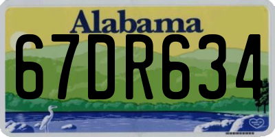 AL license plate 67DR634