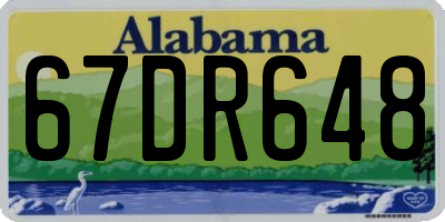 AL license plate 67DR648