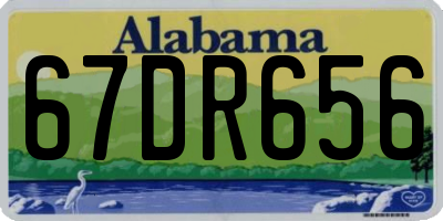 AL license plate 67DR656