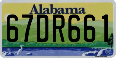 AL license plate 67DR661