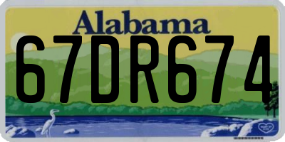AL license plate 67DR674