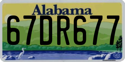 AL license plate 67DR677