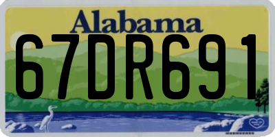 AL license plate 67DR691