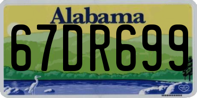 AL license plate 67DR699