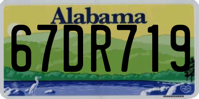 AL license plate 67DR719
