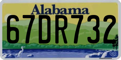 AL license plate 67DR732