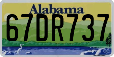 AL license plate 67DR737