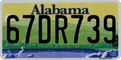 AL license plate 67DR739