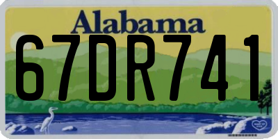 AL license plate 67DR741