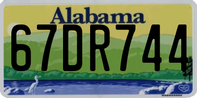 AL license plate 67DR744