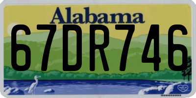 AL license plate 67DR746