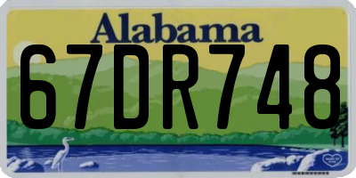 AL license plate 67DR748