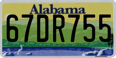 AL license plate 67DR755