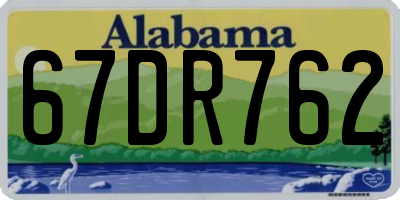 AL license plate 67DR762