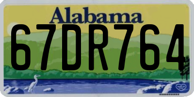 AL license plate 67DR764