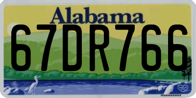 AL license plate 67DR766
