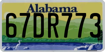 AL license plate 67DR773