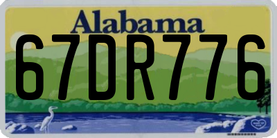 AL license plate 67DR776