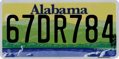 AL license plate 67DR784