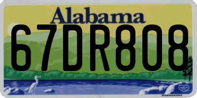 AL license plate 67DR808