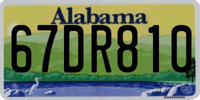 AL license plate 67DR810