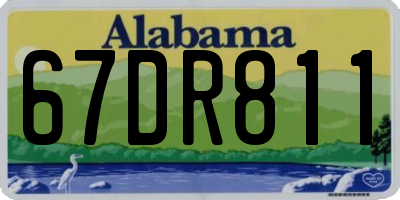 AL license plate 67DR811