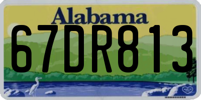 AL license plate 67DR813