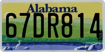 AL license plate 67DR814