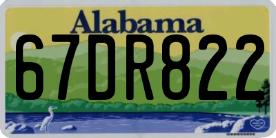 AL license plate 67DR822