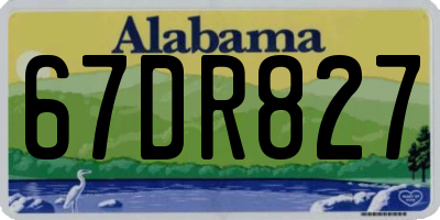 AL license plate 67DR827