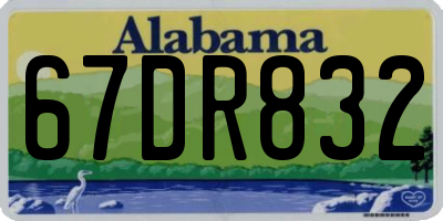 AL license plate 67DR832