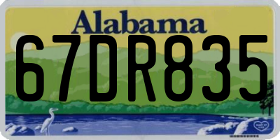 AL license plate 67DR835