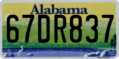 AL license plate 67DR837