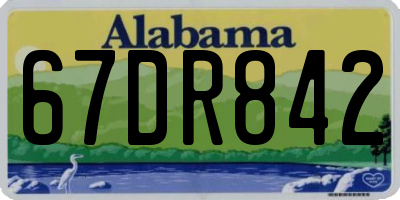 AL license plate 67DR842