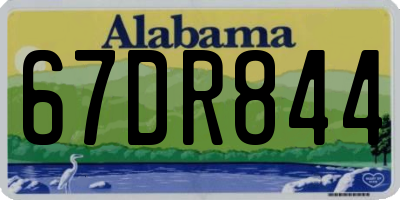 AL license plate 67DR844