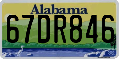 AL license plate 67DR846