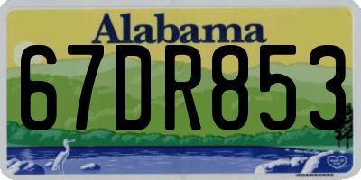 AL license plate 67DR853